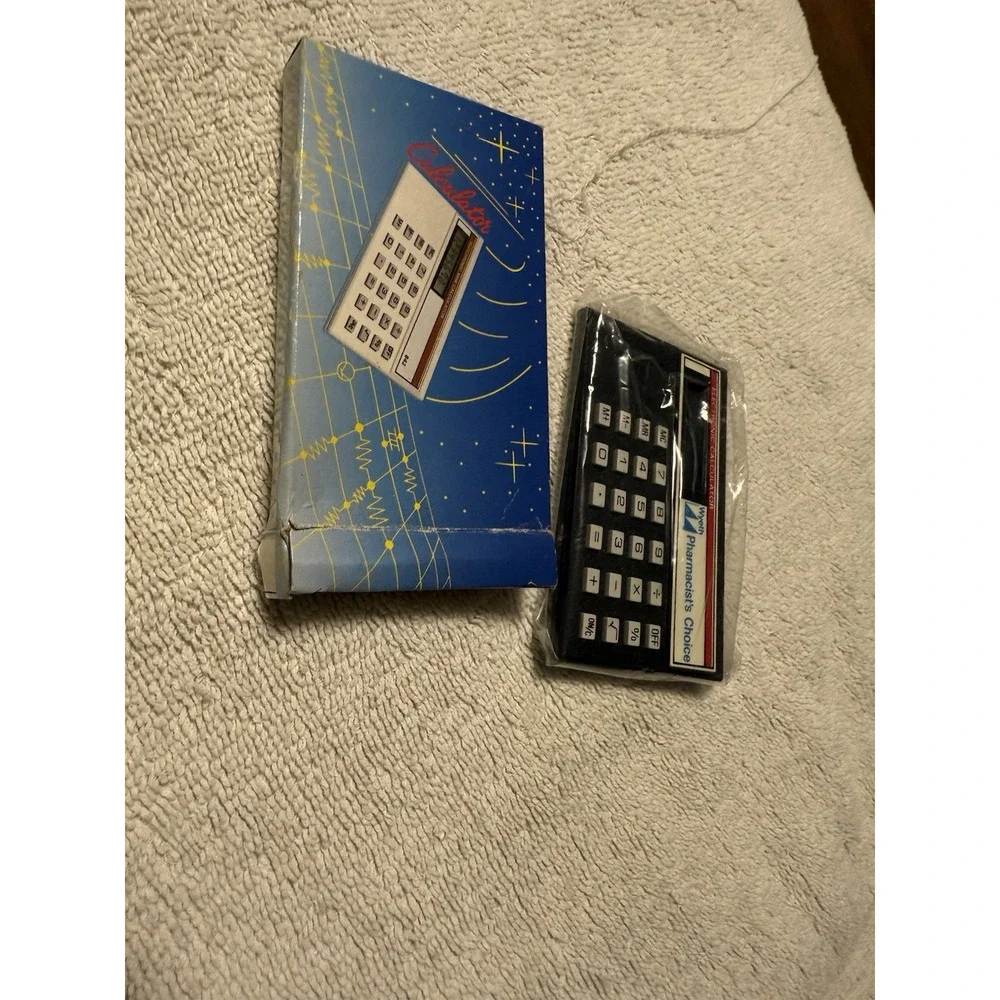 VINTAGE CE ELECTRONIC MINI CALCULATOR 842 WITH BOX Needs Battery